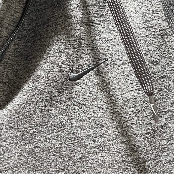 NIKE THERMA FIT ALL TIME HOODIE Gray Full Zip - Picture 4 of 7